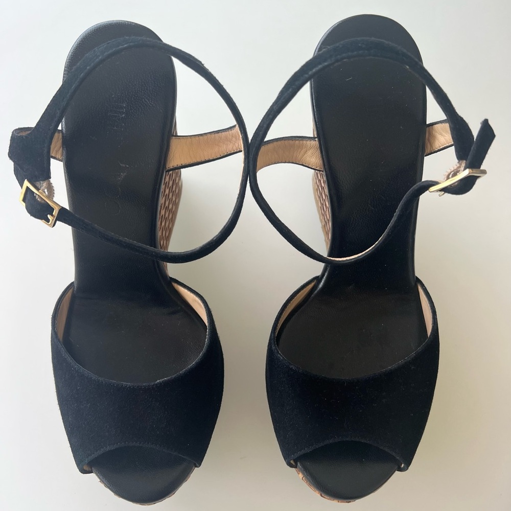 Black Wedge Sandals Jimmy Choo - Picture 2 of 10